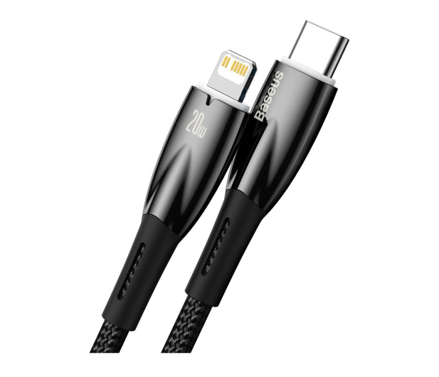 Baseus Kabel CADH000101 Lightning - USB-C PD 20W 480Mb/s 2m czarny - 1502045 - zdjęcie 2